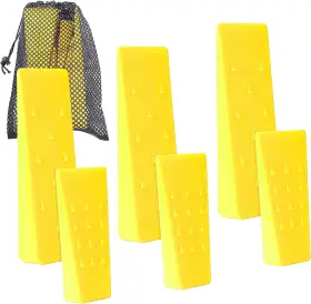 Ar-pro 744111003061 6 Pack Tree Felling Wedges With Spikes For Safe Cutting 3 Each Of 8 Inch And
