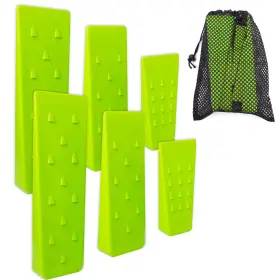 Ar-pro 810071110269 6 Pack Tree Felling Wedges With Spikes For Safe Cutting 2 Each Of 10 Inch