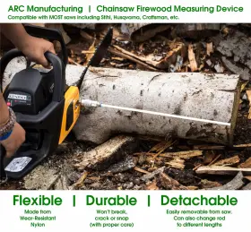 Dq-7s3h-mayi Arc Manufacturing Chainsaw Firewood Measuring Device 18 Inch 16 Flexible Compatible With Stihl