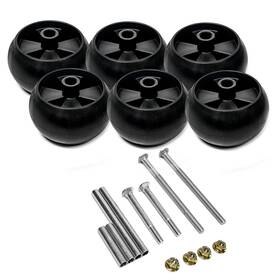 Ariens 79210900 Oem Anti-scalp Wheel Kit With Bolts 12 Inches Silver And Black