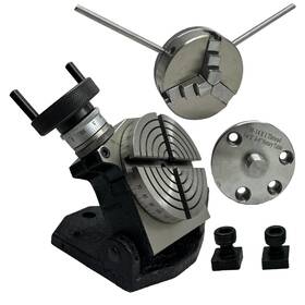 Assorts 903562967083 Precision Quality 4 Inch / 100 Mm Tilting Milling Indexing Rotary Table Small Chuck