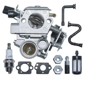 Ms362 Aumel 707772667119 Carburetor Carb Oil Fuel Filter Hose Spark Plug Nut Kit For Stihl