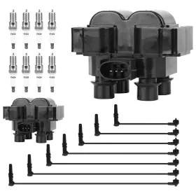 Owic00030-ae Autoexact Ignition Coil Packs And Iridium Spark Plugs With Wires Kit Fit For Ford 1997-