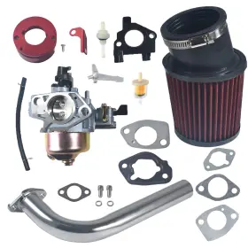 Amxl-bd11457 Awtetpje New Upgrade 420cc Carburetor Exhaust Pipe Air Filter Kit Fit For Red