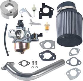 Awtetpje Amxl-bd11458 New Upgrade 420cc Carburetor Exhaust Pipe Air Filter Kit Fit For Silver