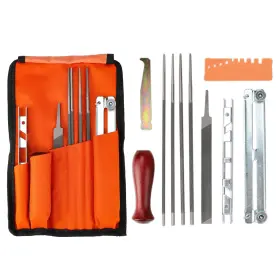 025un01 Benego 11pcs Universal Chainsaw Sharpener Tool Chain Sharpening Kit With 4