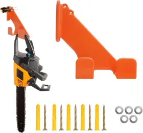 Orange-1 Bijoketten Chainsaw Hanger 180lb Wall Mount Holder Heavy Duty Storage R