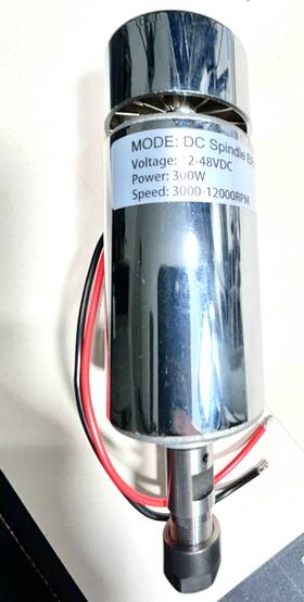 Bordstract 740809792217 Spindle Motor Brushless 300w 52mm Dc 48v Cnc Er11 Air