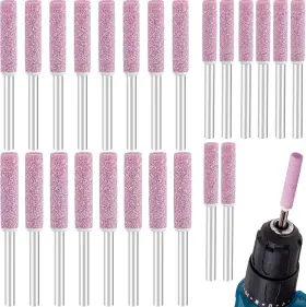 Ok2401100ta017k2-m Branded Oiiki 24 Pack Chainsaw Sharpener Stone Files 3 Sizes Burr Grinding Bits