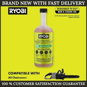 Branded Rybio24-2 Ryobi Bar And Chain Oil 24 Oz Chainsaw Lubricant Biodegradable Materials