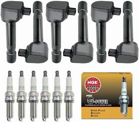 Branded Yoshi60059 Uf603 Ignition Coil Pack And Ngk Spark Plug 97390 Compatible With Honda Accord