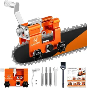 Branded01 445028425474 Chainsaw Sharpener Jig Kit Portable Sharpening Tool With 3 Grinding Stone