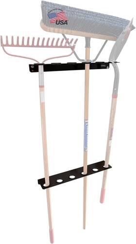 Buyers Products Company 885270737562 Lt37 Hand Rack For Enclosed Landscaping Truck Trailers Black