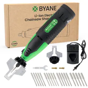 Byane 081904818229 Electric Cordless Diamond Chainsaw Sharpener Kit Black