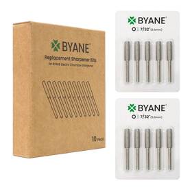 Byane 10pc-7/32 5.5mm Diamond Chainsaw Sharpening Bits - 7/32ftft 10pc Gray