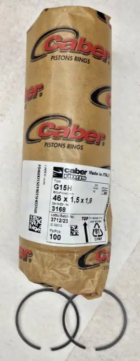 F0460015019015h03168 Caber Piston Rings 46mm X1.5 Fits Stihl 028 Super Ms290 029s Some 034s Lowest