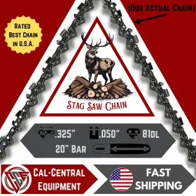 36930050081 Cal-central Equipment Chain For Stihl 20 Inch .325 Pitch .050 Gauge 81 Drive Links 3693 005 0081 Agressive