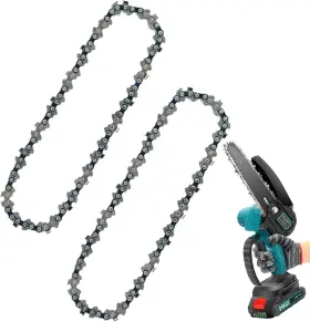 Chookachoo 736961408578 6 Inch Mini Chainsaw Chain 2 Pcs Chains For Cordless Electric Portable Chai