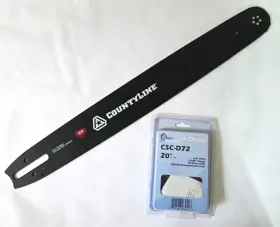 8-.050-72dl Countyline 153368999 20 Inch Guide Bar And Full Chisel Chain Fits Stihl 3/8-.050-72dl