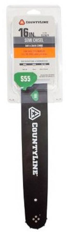 Countyline Bl1501655-1074tsc Chainsaw Guide Bar And Chain Combo 16 Inch 55 Link