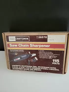 36578 Craftsman Vintage Sears Saw Chain Sharpener Model Parts Only Read