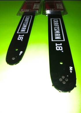 Craftsman 38116 16 Inch And 18 Chainsaw Replacemt Bar Oem Part 2pc Set