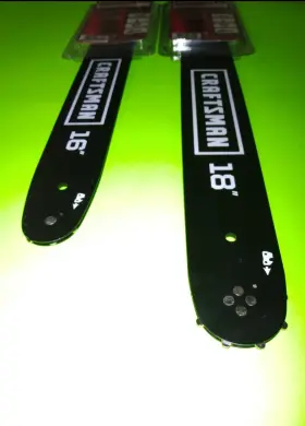 38116 Craftsman 16 Inch And 18 Chainsaw Replacemt Bar Oem Part 2pc Set