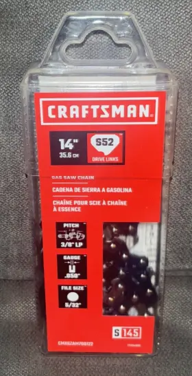 Cmxgzam700122 Craftsman 14-in 52 Link Replacement Gas Chainsaw Chain Model #cmxgzam700122