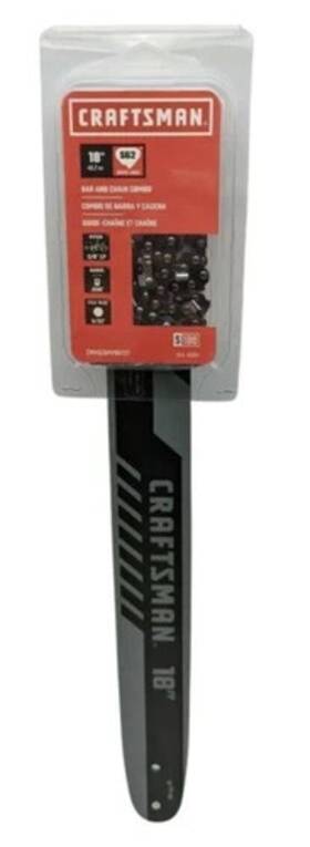 Craftsman Cmxgzam700127 18 Inch Bar And Chain Combo - Silver