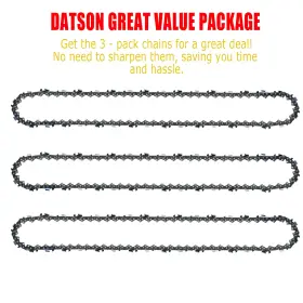 33fcr-114e Datson 36 Inch Carbide Tipped Chainsaw Chain 3/8 .063 Gauge 114 Dl Rpl A3