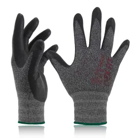 Dex Fit 191876000277 Nitrile Coated Work Gloves Medium 3 Pairs Blackgrey