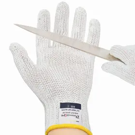 Dowellife 744985713653 Level 8 Reinforced Cut Resistant Gloves Large Pack Of 1 White