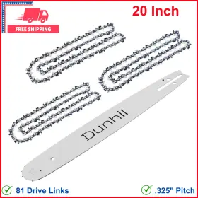 75523811 Dunhil 20 Inch Chainsaw Chains Bar And .063 .325 81dl For Stihl Ms260 Ms261 Ms270