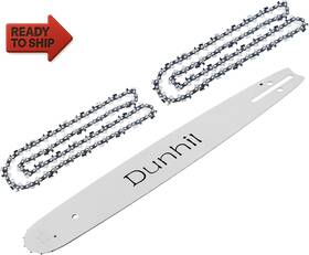 Dunhil 8-050-45dl-2 12 Inch Chainsaw Chains 3/8 Lp Pitch .050 Gauge 45 Drive Links And Bar For Echo
