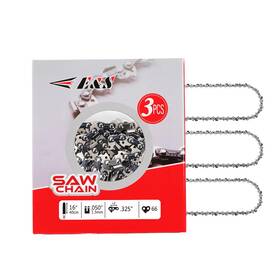 E & S 3255sc66x3 3 Pack 16 Inch Chainsaw Chain .325 Pitch .050 Gauge 66 Drive Links Semi-chi