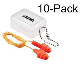 Echo 103942210 Genuine 10-pack Of Ear Plugs Nrr24/storage Case 103942210-10pk