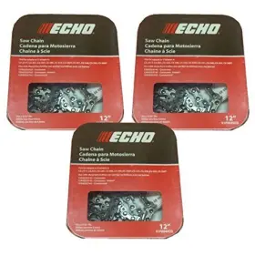 91px45cq Echo 802167298579 Set Of 3 Oem 12 Inch Chainsaw Chain 45 Dl 3/8 .050