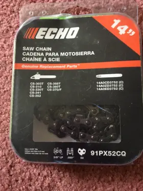 90px52cq Echo Genuine 14 Inch .043 3/8 Low Pro Microlite Saw Chain Loop Oem