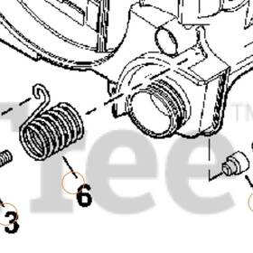 Echo V450000720 Genuine Part Spring Compression