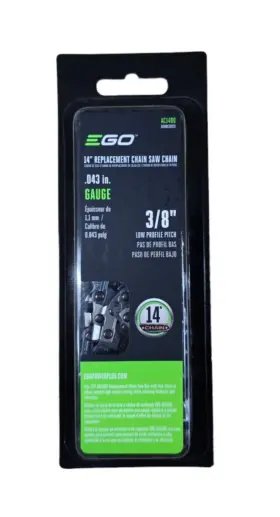0340172473 Ego Ac1400 52 Link Replacement Chainsaw Chain For 14in 0.043in Gauge 3/8 Pitch