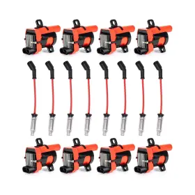 Ena1213j081209j01 Ena 8 Pack D585 Uf262 Round Ignition Coil Packs And 748uu Spark Plug Wires Co