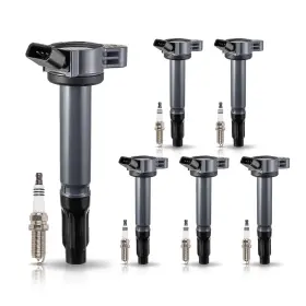 Ena31701304 Ena Pack 6 Uf487 Ignition Coil Spark Plug 3.5 V6 Compatible With Lexus Toyota