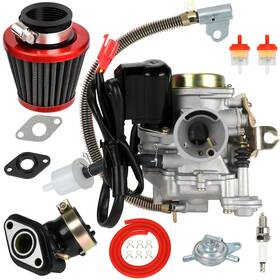 Eopoayi Eo-gy6-02 Gy6 50cc Carburetor Pd18j Carb Kit Compatible With Tao Upgrade