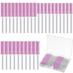 Exircy 744285 30 Pieces High Hardness Burr Chainsaw Sharpening Stone Kit 5/32 Inch 3/16 7/3