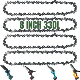 Eyoloty 717016436432 8 Inch Chainsaw Chain 3/8 Lp Pitch .043 Gauge 33 Drive Links Compatible Wit