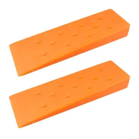 Felled 811498036903 Spiked Tree Felling Wedges For Cutting 10in Orange Plastic Wed