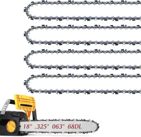 1868dl.325 Fifchall 18 Inch Chainsaw Chains .063 Gauge .325 Pitch 68 Drive Links Fit For Stihl 02