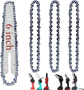 Fifchall 313031553538 6 Inch Mini Chainsaw Chain With Replacement Sawchain Bar Cha