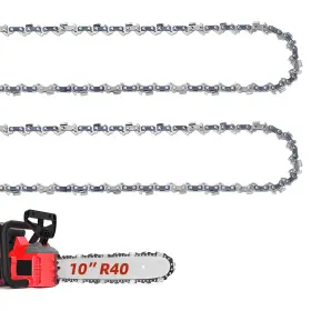 8lp.043 Fifchall 40dl3/8lp.043 10 Inch Chainsaw Chain R40 .043ftft Gauge 3/8 Lp Pitch 40 Drive Links 10-inch