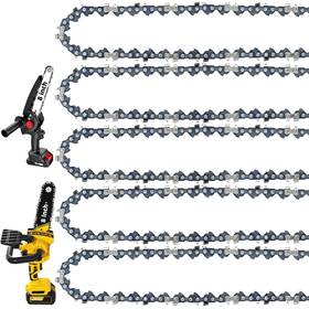 Fifchall 47dl1/4 5 Pack 8 Inch Chainsaw Chain 1/4 Pitch .043 Gauge 47 Drive Links Replaceme